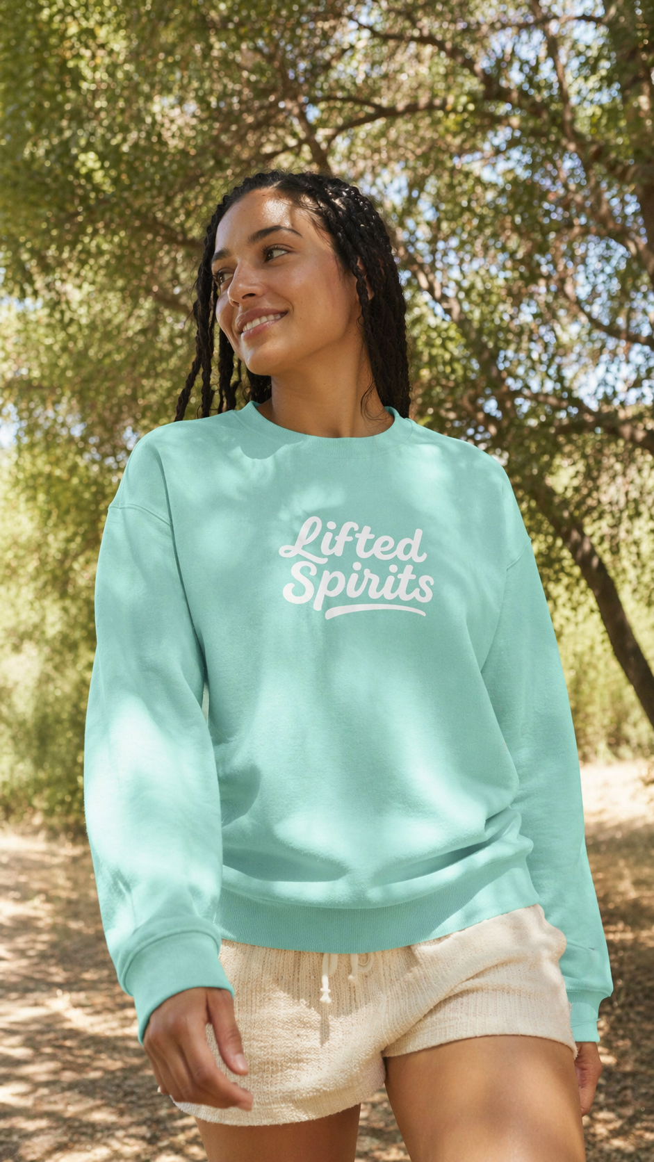 LiftedSpirits Sweatshirt - Coastal Mint
