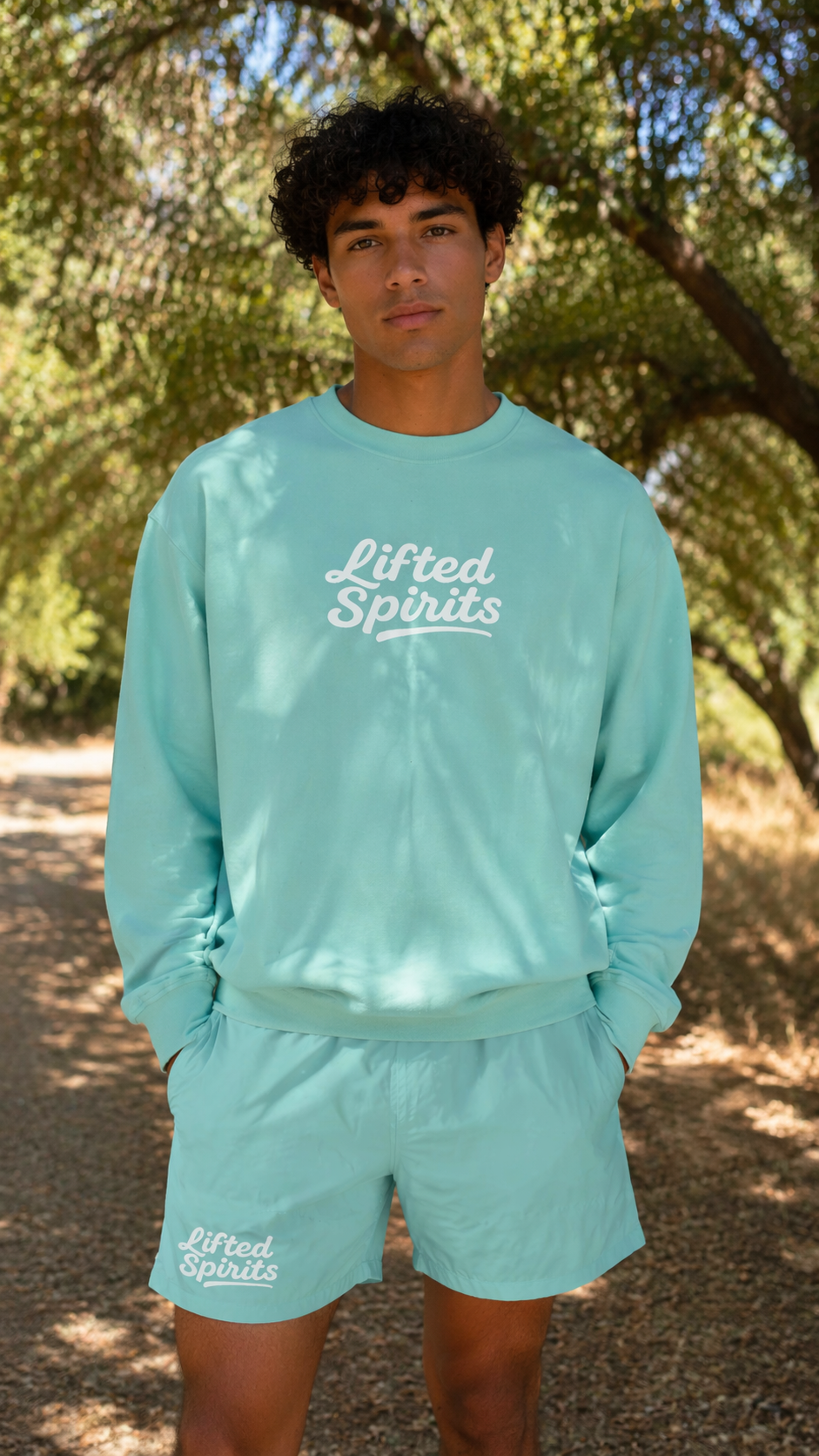 LiftedSpirits Sweatshirt - Coastal Mint